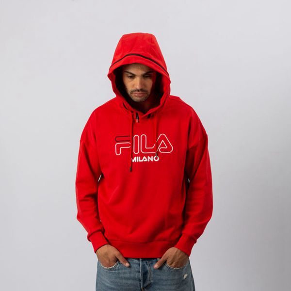 Sudaderas Fila Hombre Rojas - Mfw Over Sized Red Knit - España 578942JCW